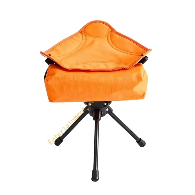 Asiento descanso aire para pescadores y campistas, asiento campamento plegable con asiento giratorio, soporte