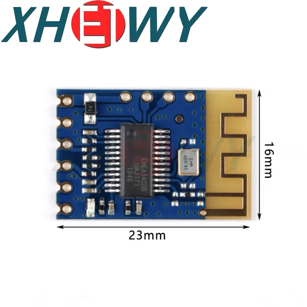 1PCS JDY-62A Mini Antenna BLE Bluetooth Stereo Audio Dual Channel High Low Battery Flat Panel Module Automatic Sleep