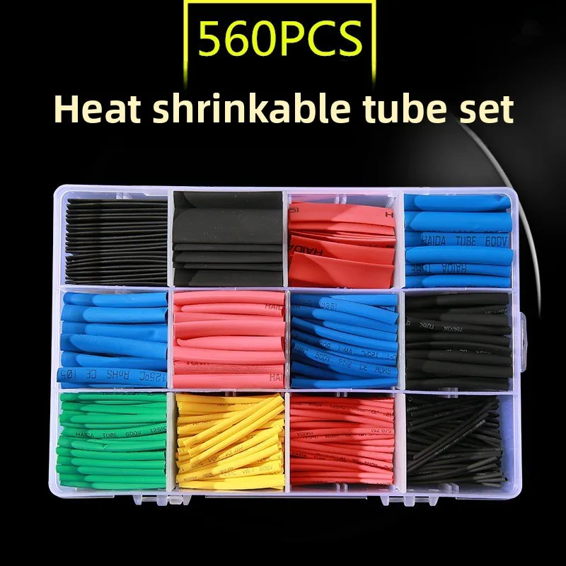 

560PCS Heat Shrink Tube Set Assorted Colors 5 Sizes for Wire Cable Protection