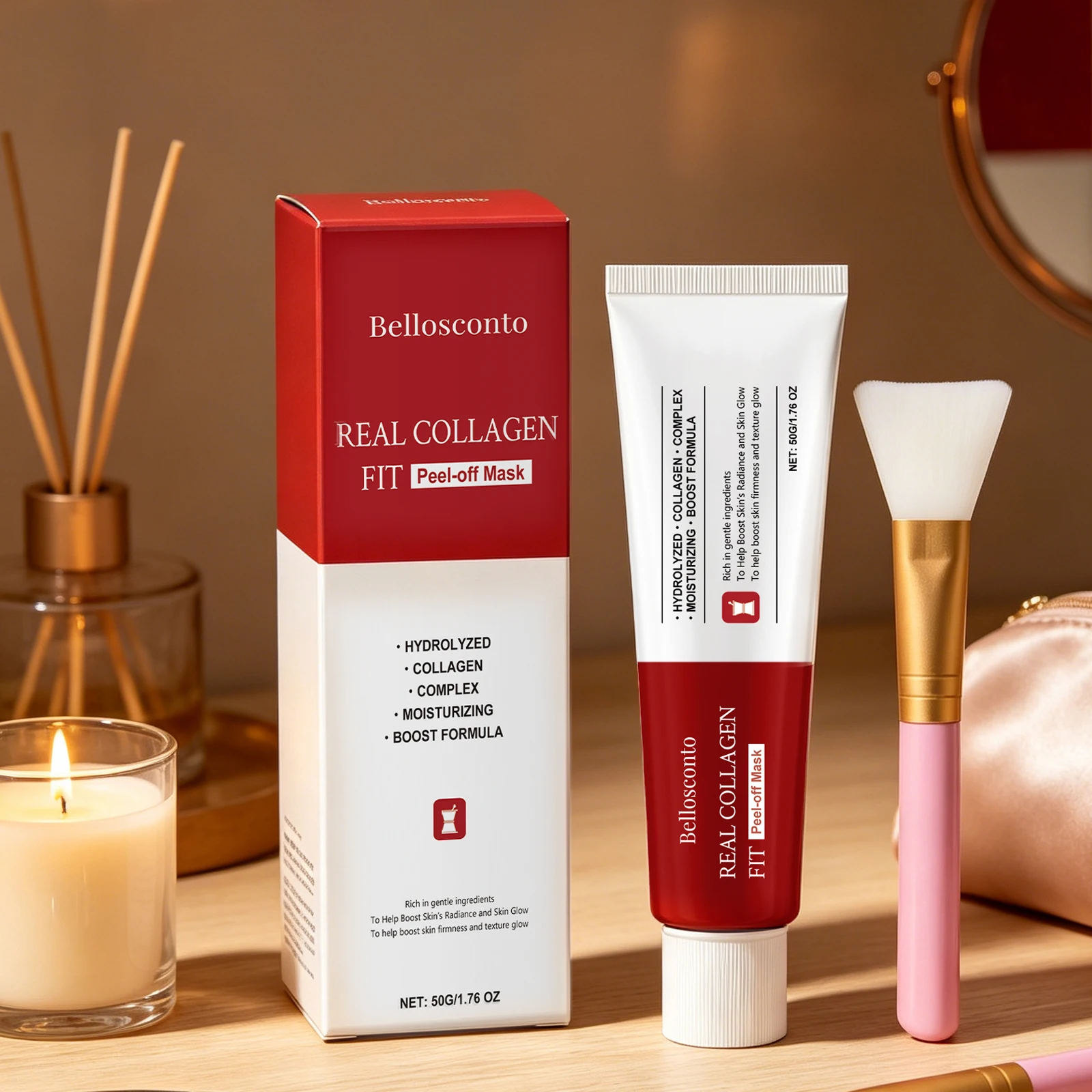 

Collagen Peel Off Mask Clean Pores Exfoliating Remove Blackheads Reduce Oil Brighten Dull Skin Moisturize Smooth Skins Face Mask