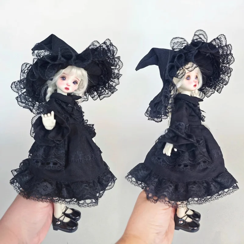 

Одежда для кукол BJD для 1/6 YOSD, черная юбка, шляпа, комплект, аксессуары для одежды для кукол (только одежда, без кукол)