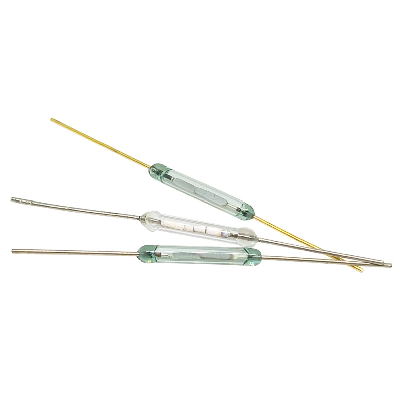 【10PCS】normally open MKA-14103 Tone Leads Glass N/O SPST Reed Switch 10-15AT 2 x 14mm A