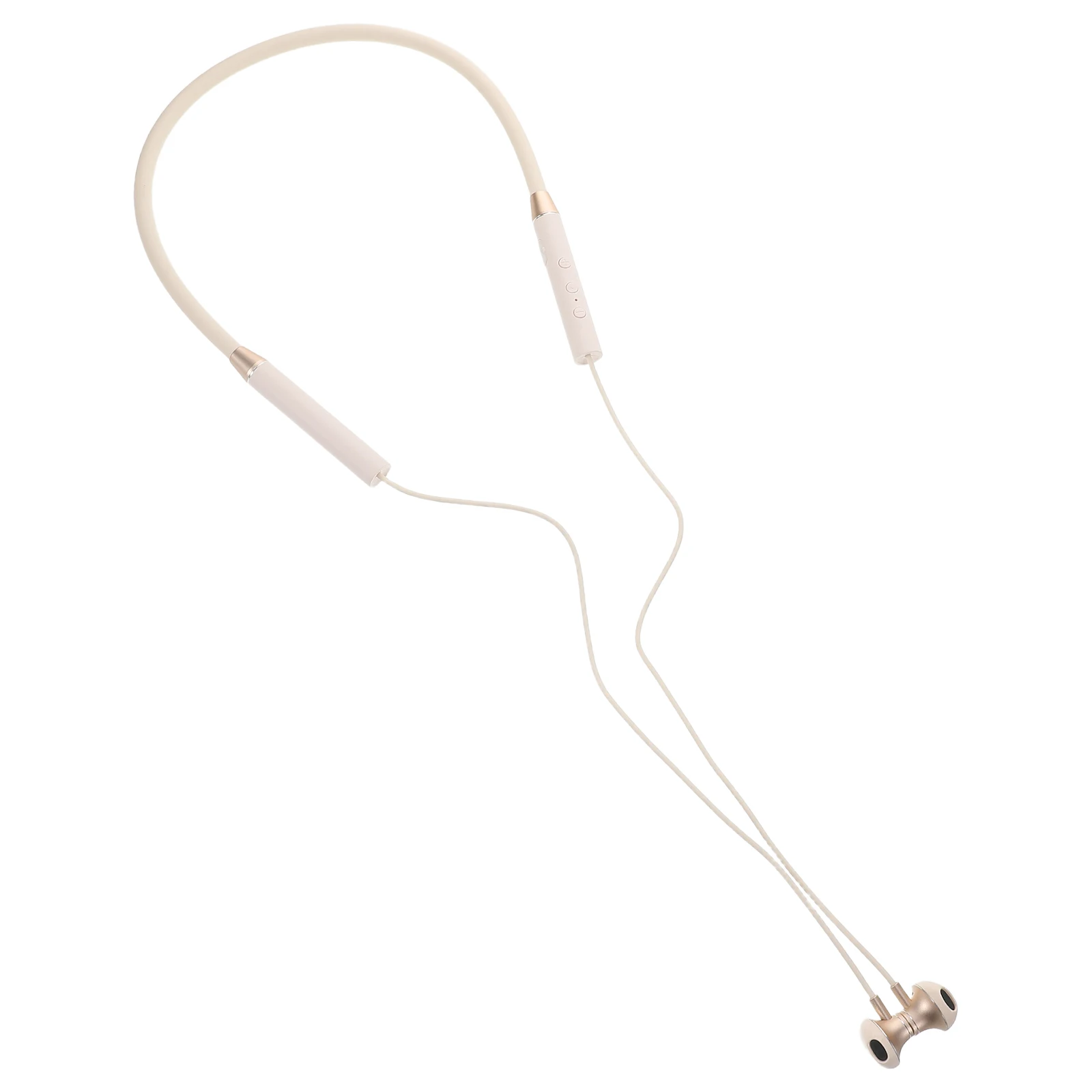 

Noise Reduction Sports Headphones Neckband Design Long Life Clear Sound Wireless Earbuds For Running Gym White