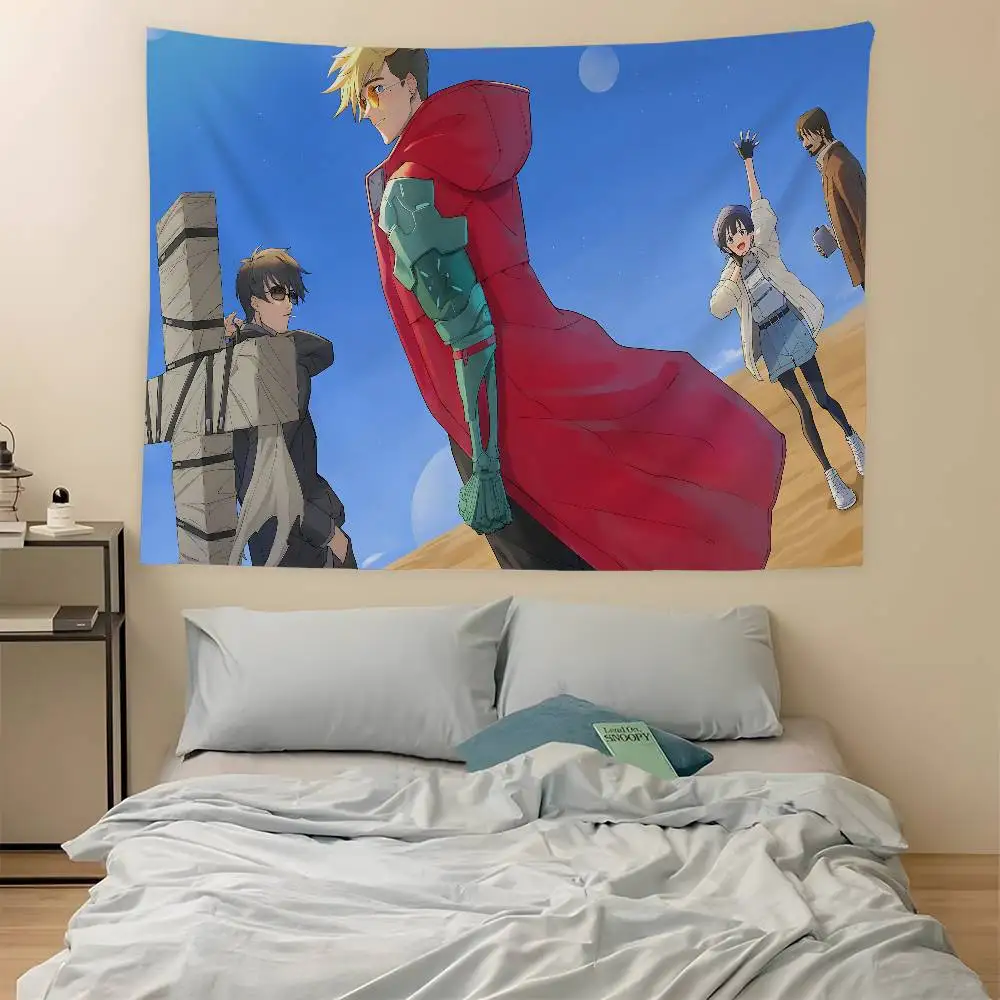 T-Trigun S-Stampede E-sports Printed Large Wall Tapestry Art Science Fiction Room Home Decor Decor Blanket