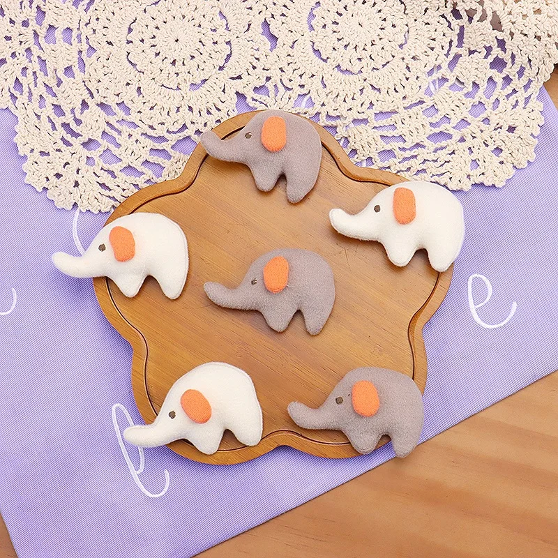 جديد النمط الياباني لطيف الفيل بروش اليدوية الكرتون الحيوان النسيج دبوس ل مشبك شعر قبعة DIY بها بنفسك الملابس الزينة