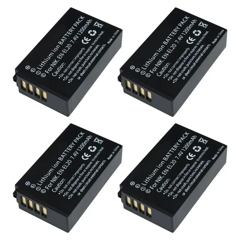 High Quality 7.4V 1.2A EN-EL20 EN EL20 ENEL20 Rechargeable Camera Battery for Nikon EN-EL20a 1 J1 J2 J3 S1 Digital Camera