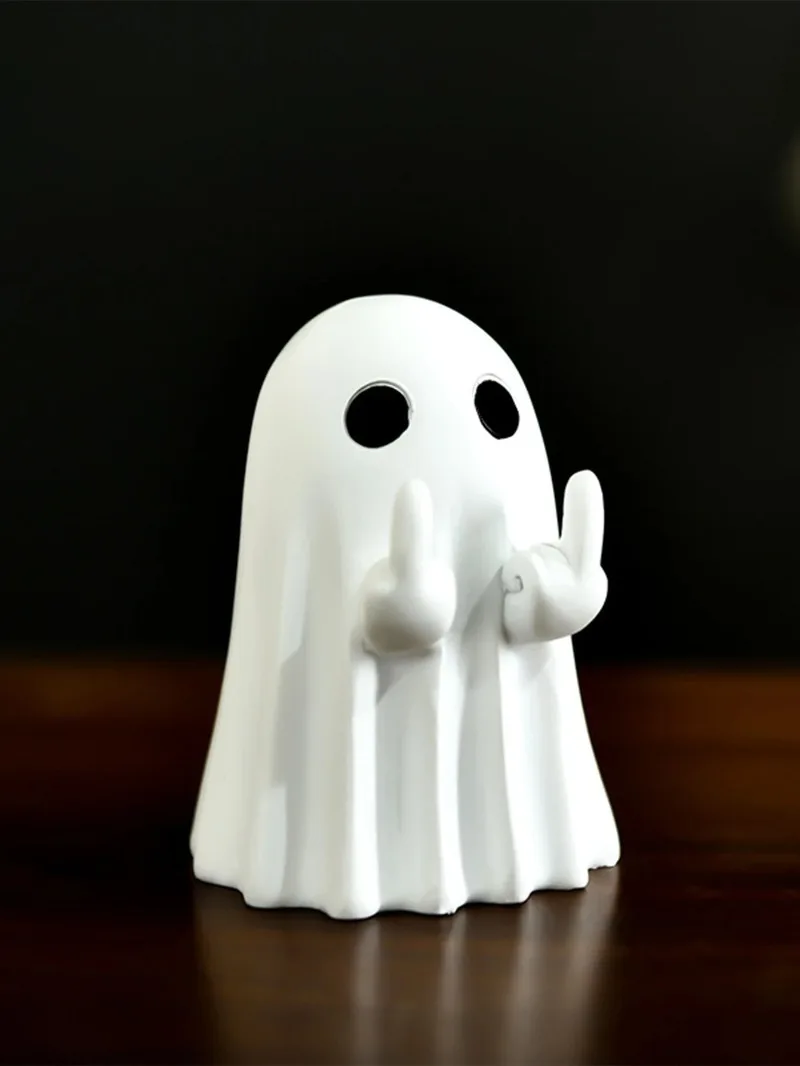 

Cute Ghost Statue, Horror Ghost Statue, Halloween Home Decoration, Desktop Decoration