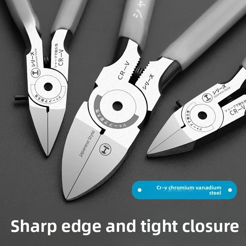 5 6 Inch Cr-V Plastic Pliers Diagonal Pliers Mini Electronic Wire Stripping Tool Side Cutter Cable Nipper DIY Repair