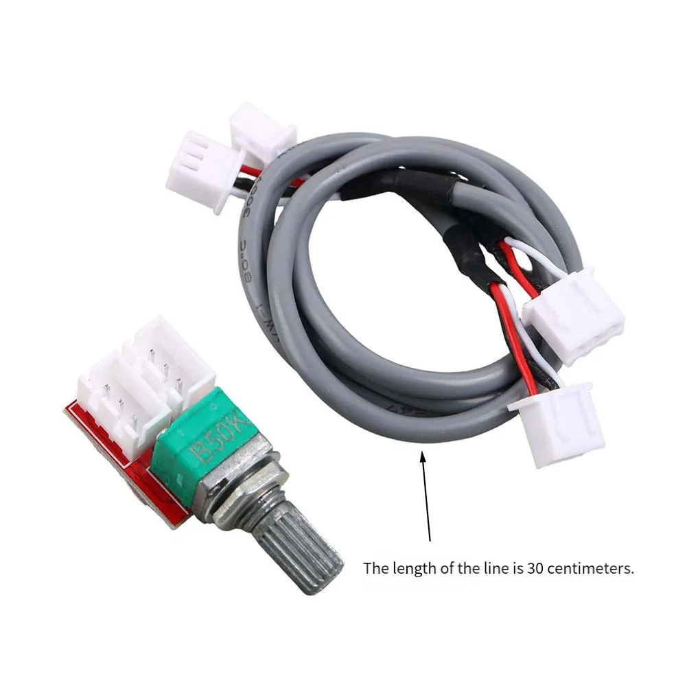 Plastic and Metal Volume Potentiometer Board for For duplex 50K with 300mm Shielded Wire for Audio Performance