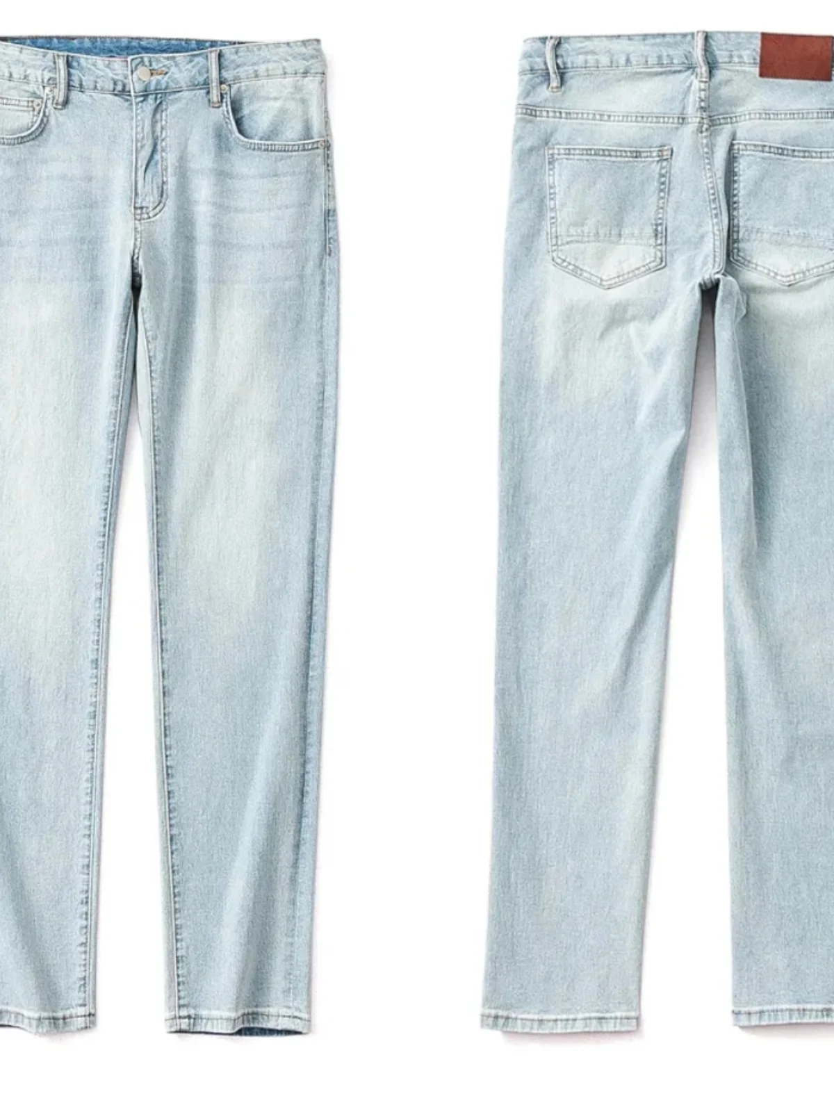 

Мужские летние джинсы из тонкого материала Han Hemp Denim: гладкие, мягкие, облегающие, современные, молодежные