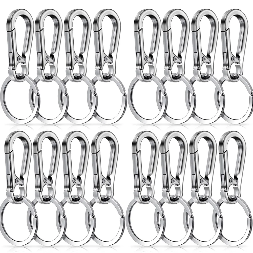 Metall-Schlüsselanhänger, Karabiner-Clip, Schlüsselanhänger-Clips, Hakenhalter, Auto-Schlüsselanhänger, Schlüsselanhänger, Taschenzubehör, Geschenk für Männer und Frauen