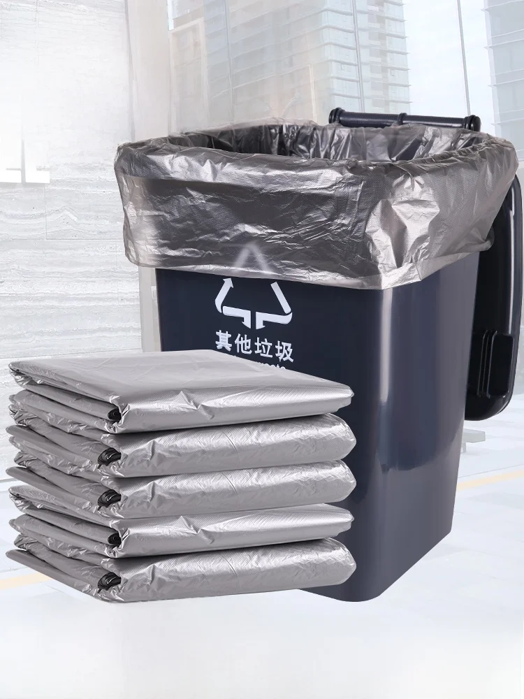 Bolsa de basura uesa Extra ande is, capacidad de 50L y 30L, uso en exteriores con código de Color, herrentas de limp...