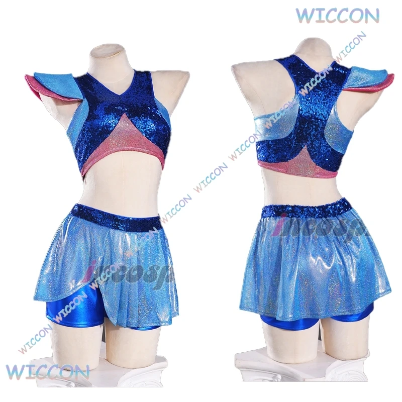 

WUHU@Anime Club s9 Cartoon Princess Bloom Cosplay Sparkly Skirt Adult Women Girls Clothes Halloween Party Dress-up 2025 Shiny Su