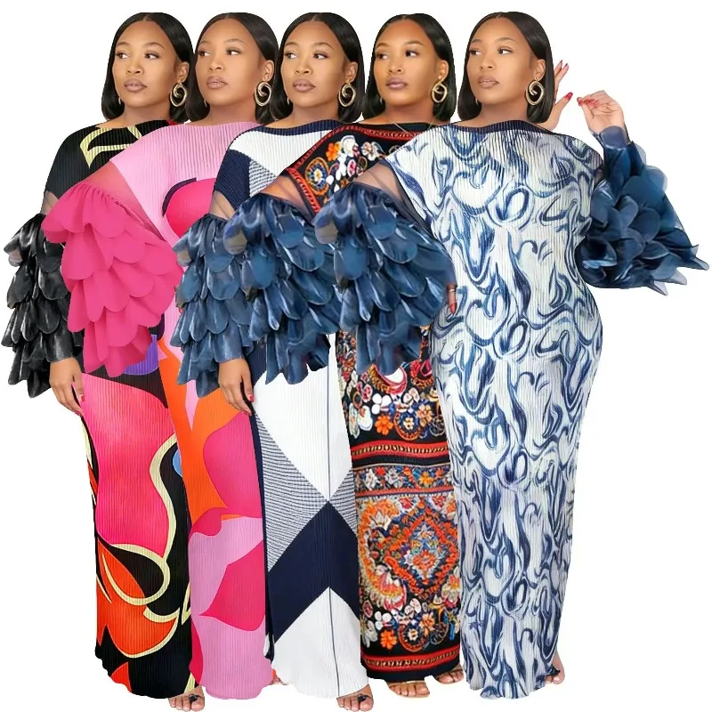 

African Dresses for Women Elegant Wedding Muslim Fashion Abayas Dashiki Robe Kaftan Long Maxi Dress Africa 2026 Ankara Dress