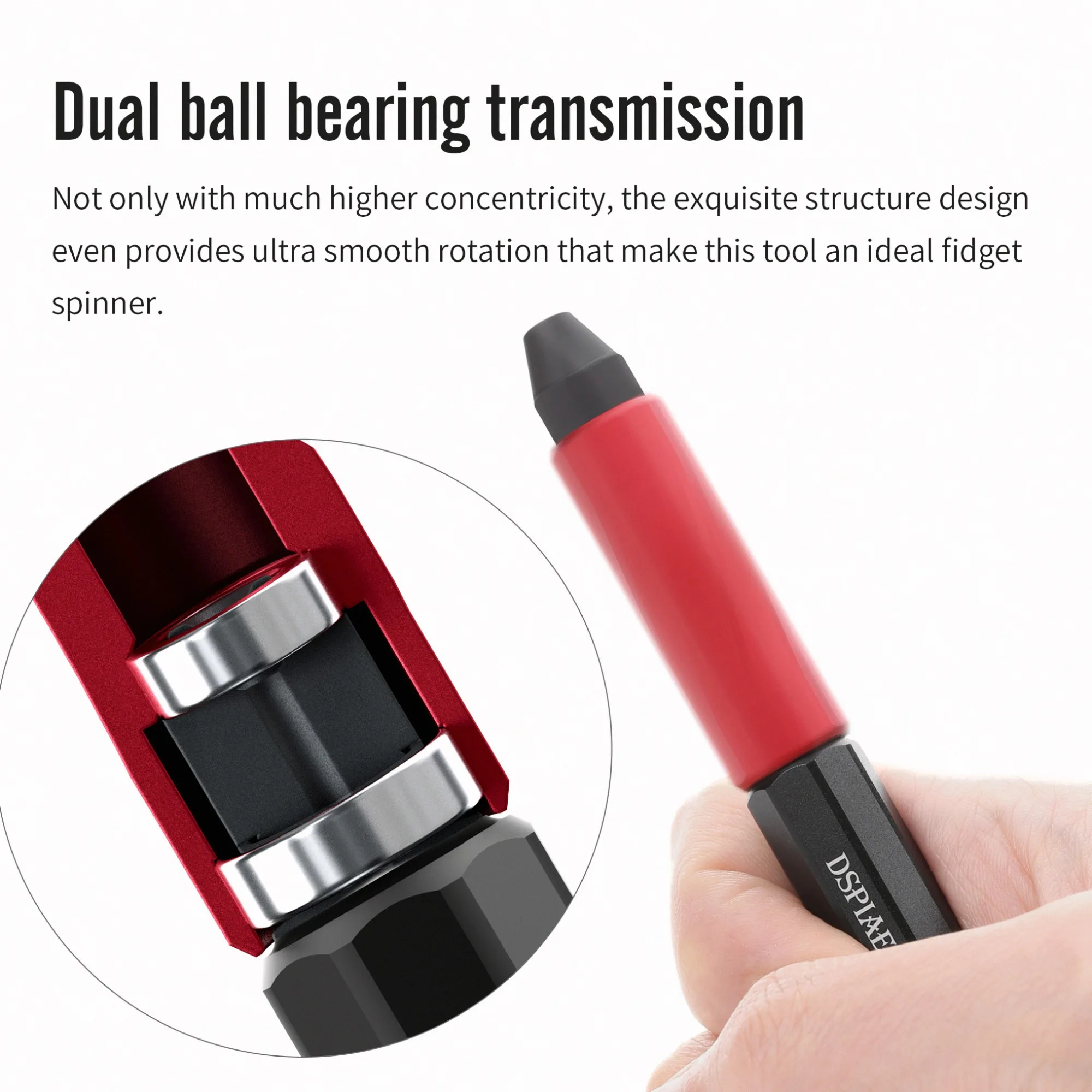 DSPIAE AT-MHD Mobius Hand Drill Spin Lock Dual Bearing High Precision Hobby Drilling Tool for Gunpla Model Making Tool Hobby DIY