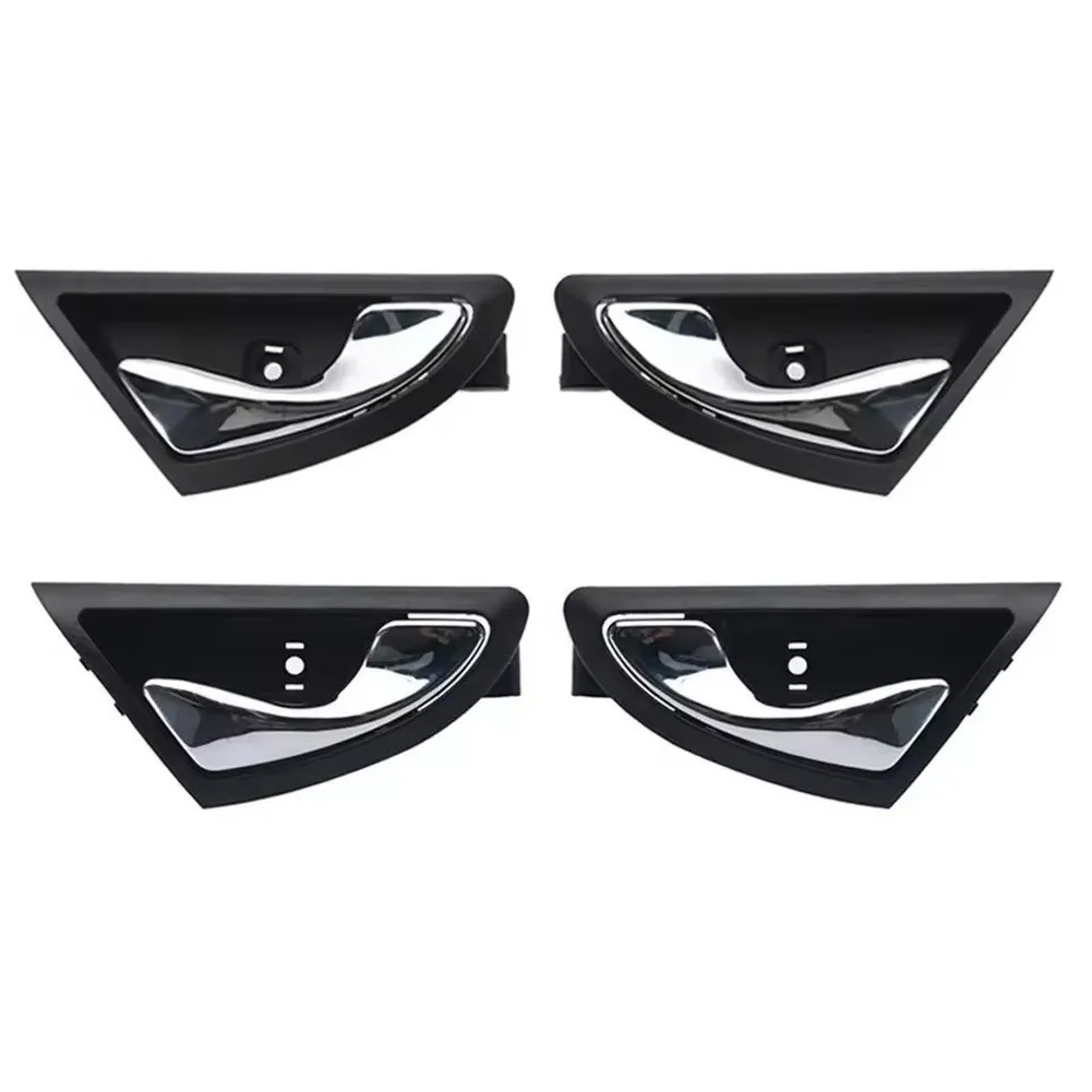 Front Rear Left Right Interior Door Handle Compatible with For Jac J3 for turin 2009-2015 ABS Black Silver OEM 6105230U8010