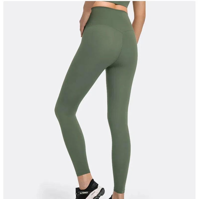 Pantalones de Yoga de 9 colores para mujer, mallas deportivas con realce de glúteos en V, de cintura alta, para gimnasio y entrenamiento