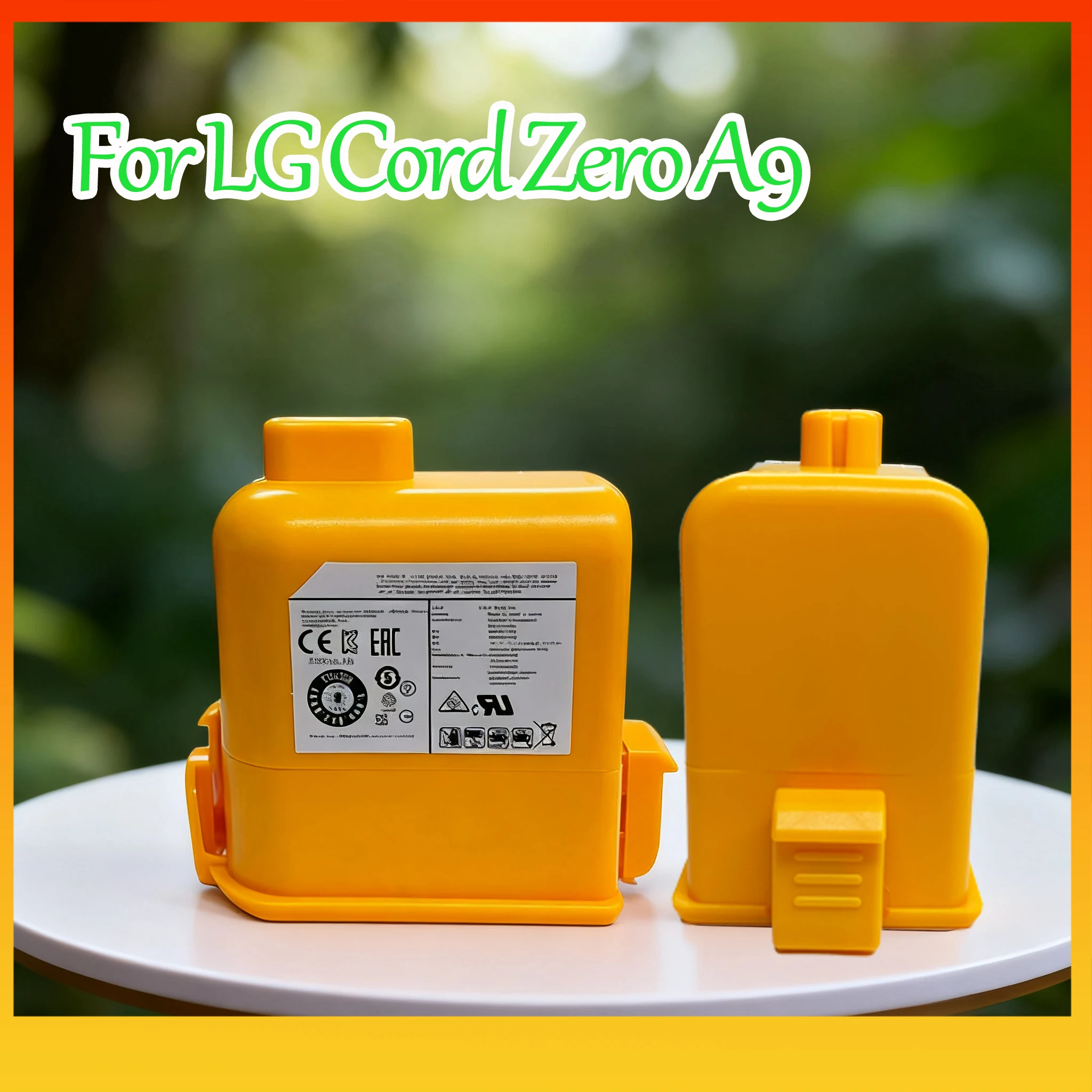 

Yellow shell 5.0/6.0Ah Vacuum Cleaner battery New LG A9/A9 PLUS/A905M/A907GMS/A905RM Battery replacement