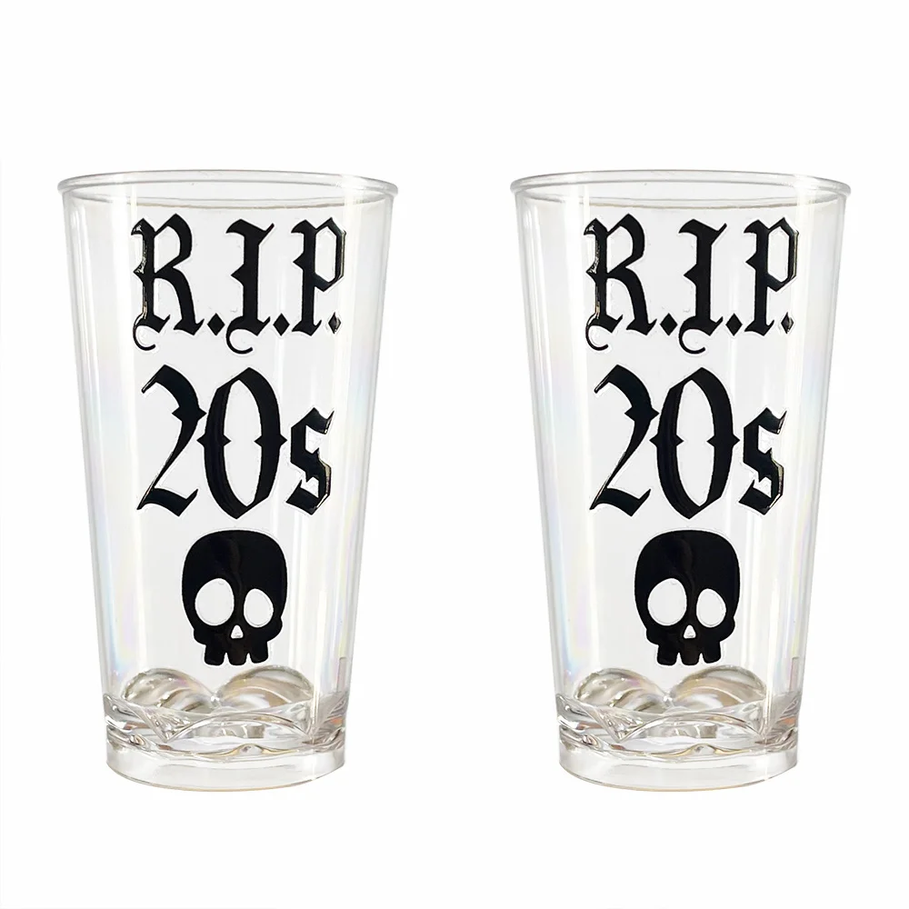 

Rip 20s Supplies 2oz Shot Glasses Plastic for Women 30th Birthday Decorations RIP to My 20s Themed Party Gift Favors