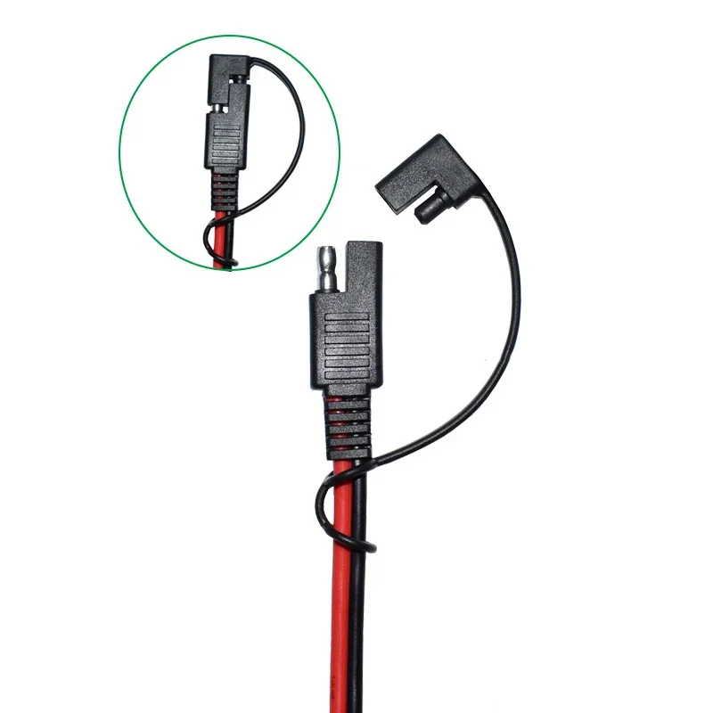 Sae to-電子タバコライターコネクタ,14awg 100cm,seプラグアダプター拡張ケーブル,極性防止,アダプター,15aヒューズ