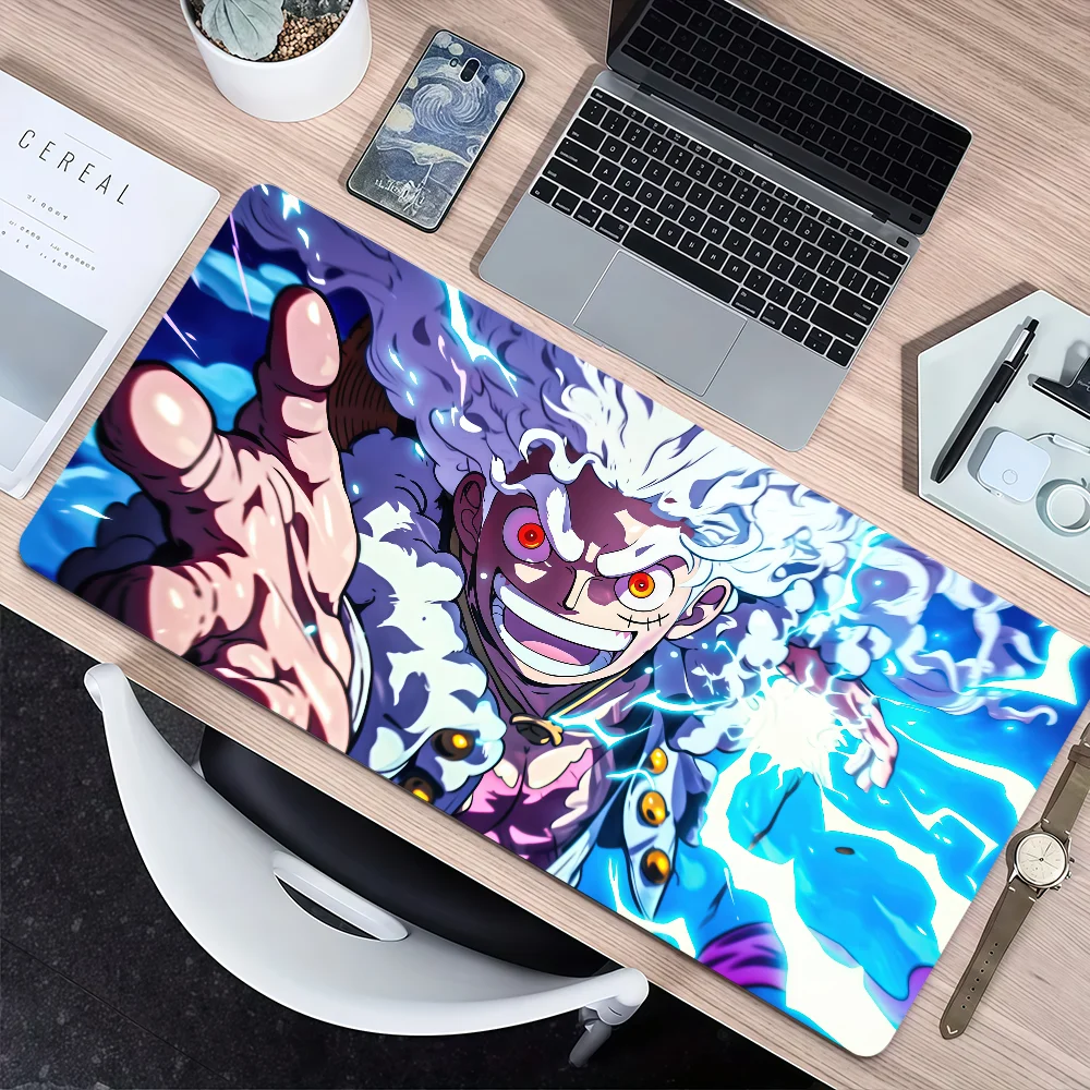 anime l-Luffy g-Gear 5 o-One p-Piece Mouse Pad Non-slip Lockedge Thickened Desktop MousePad Large Comfort Gaming Student