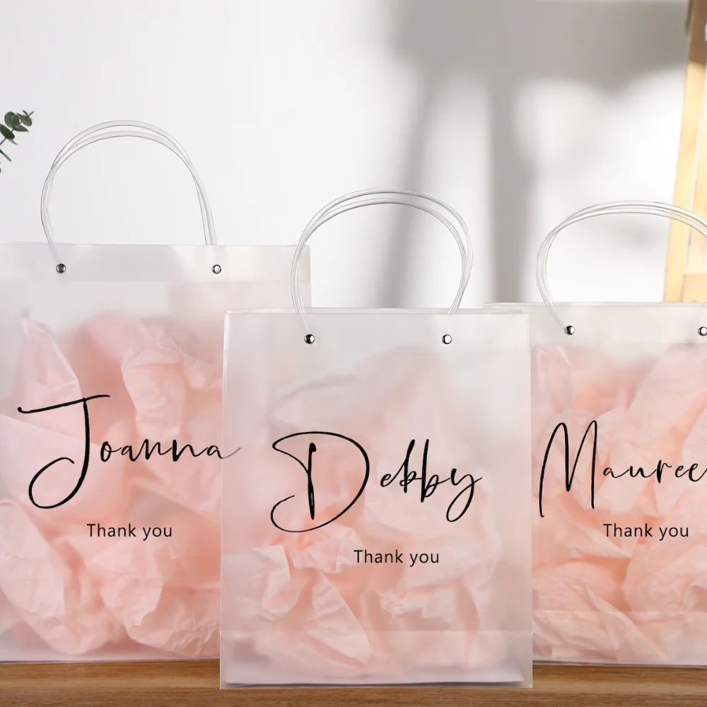 Sacchetti regalo di lusso personalizzati per regali di damigelle d\'onore compleanno addio al nubilato nome personalizzato bomboniere confezione da