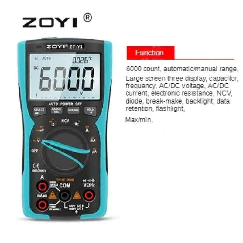 ZOYI ZT-Y1 high-precision digital display universal meter for maintenance of hydropower engineering instruments