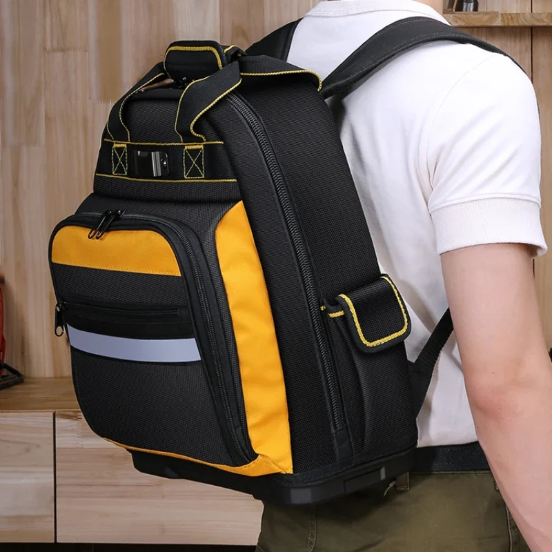 Multifunctional maintenance backpack electrician canvas wear-resistant thickened installation site tools backpack men