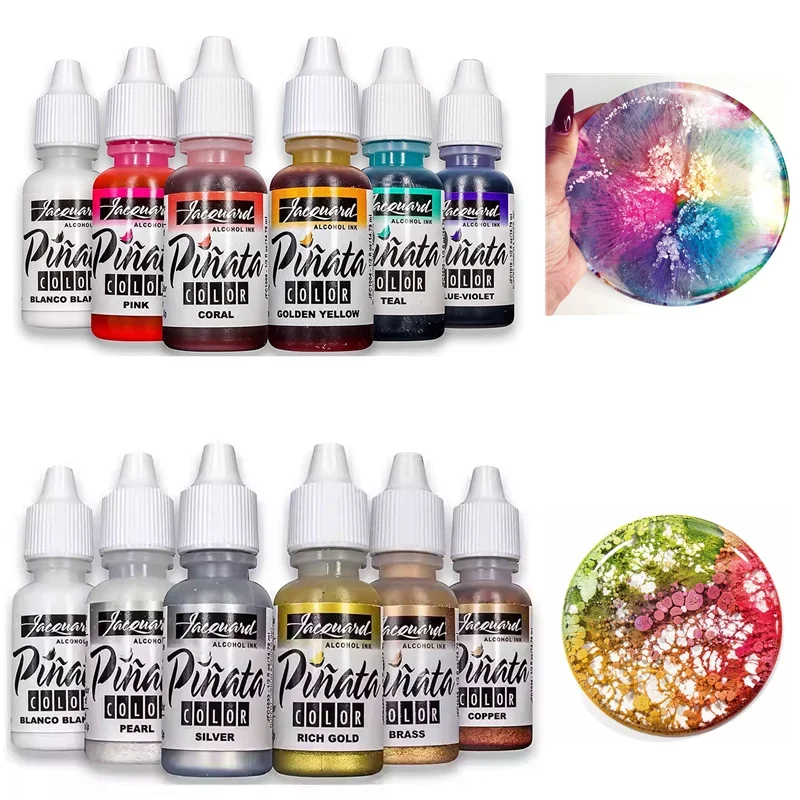 

14.79ml/ Bottle American Alcohol Ink Art Watercolor Pigment Fluid Painting Graffiti Creative Coloured Drawing Works Pigment