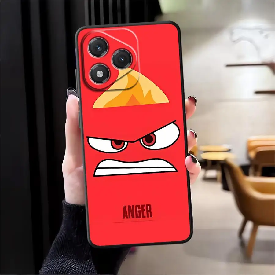 Disneys Inside Out Cute Case for Honor X9a X7 90 70 8X X8 X5b X6 Magic5Lite 200 400 Lite Black Soft Phone Cover