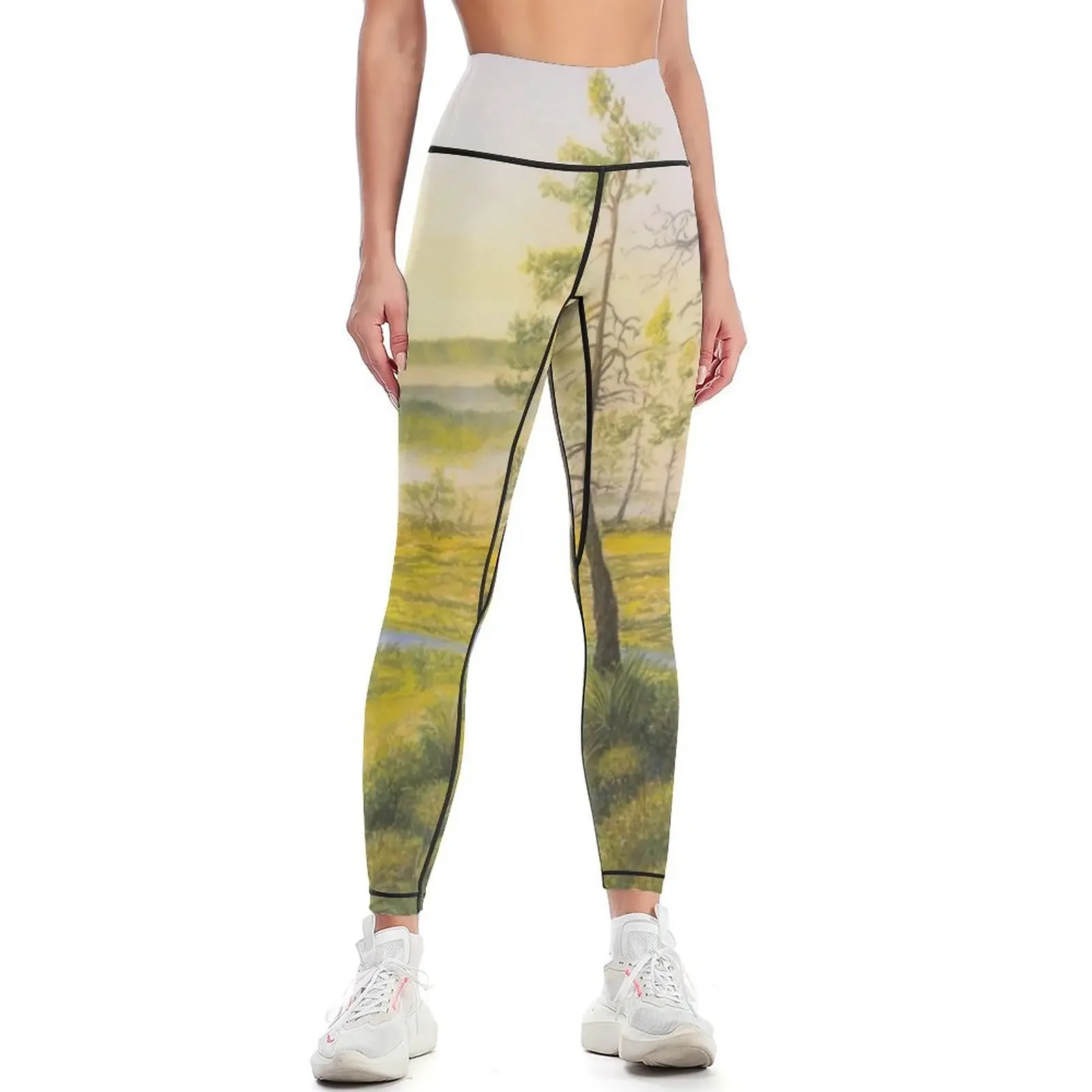 

Morning swamp Leggings Golf wear Sports female legging push up legging pants raises butt Womens Leggings