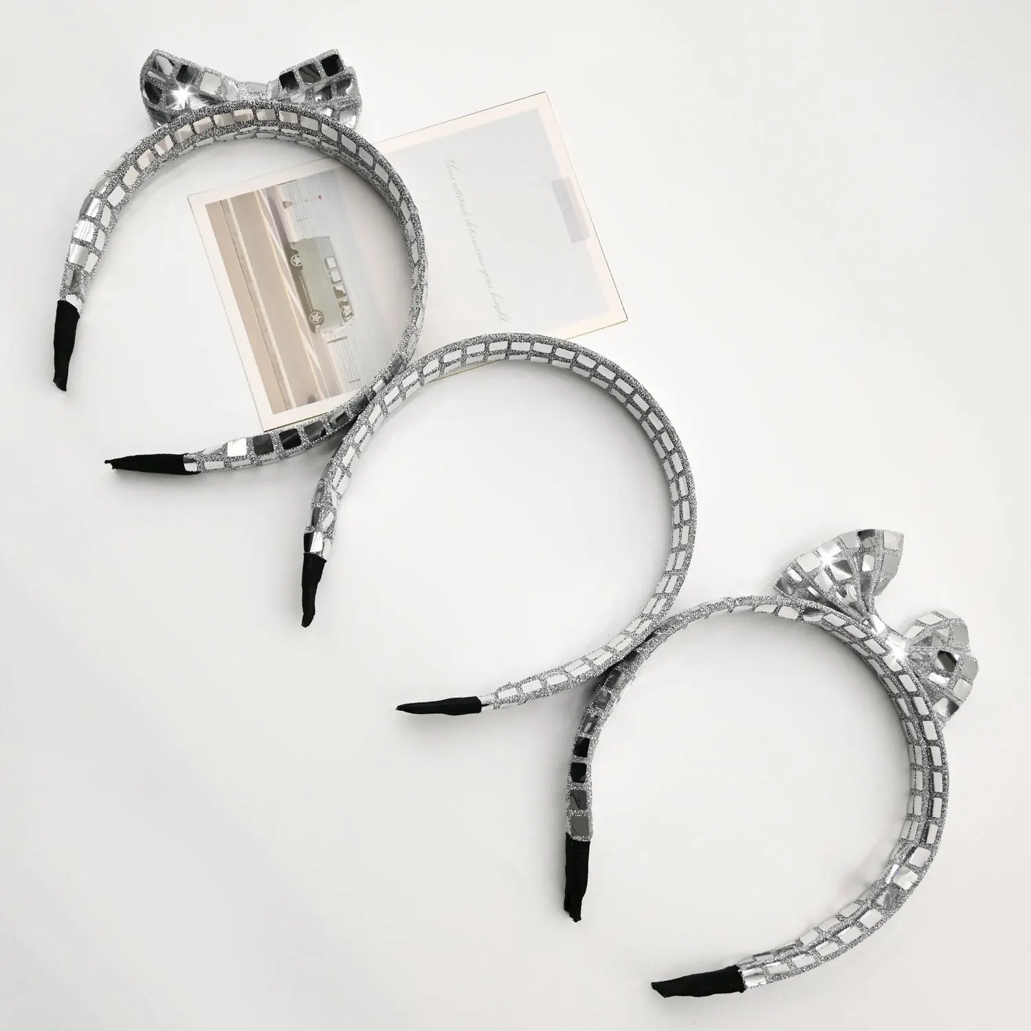 Fabric Square Sequin Headband for Women Light Luxury Hair Hoop Elegant Headpiece Hair Accessory for Daily Wear view 2