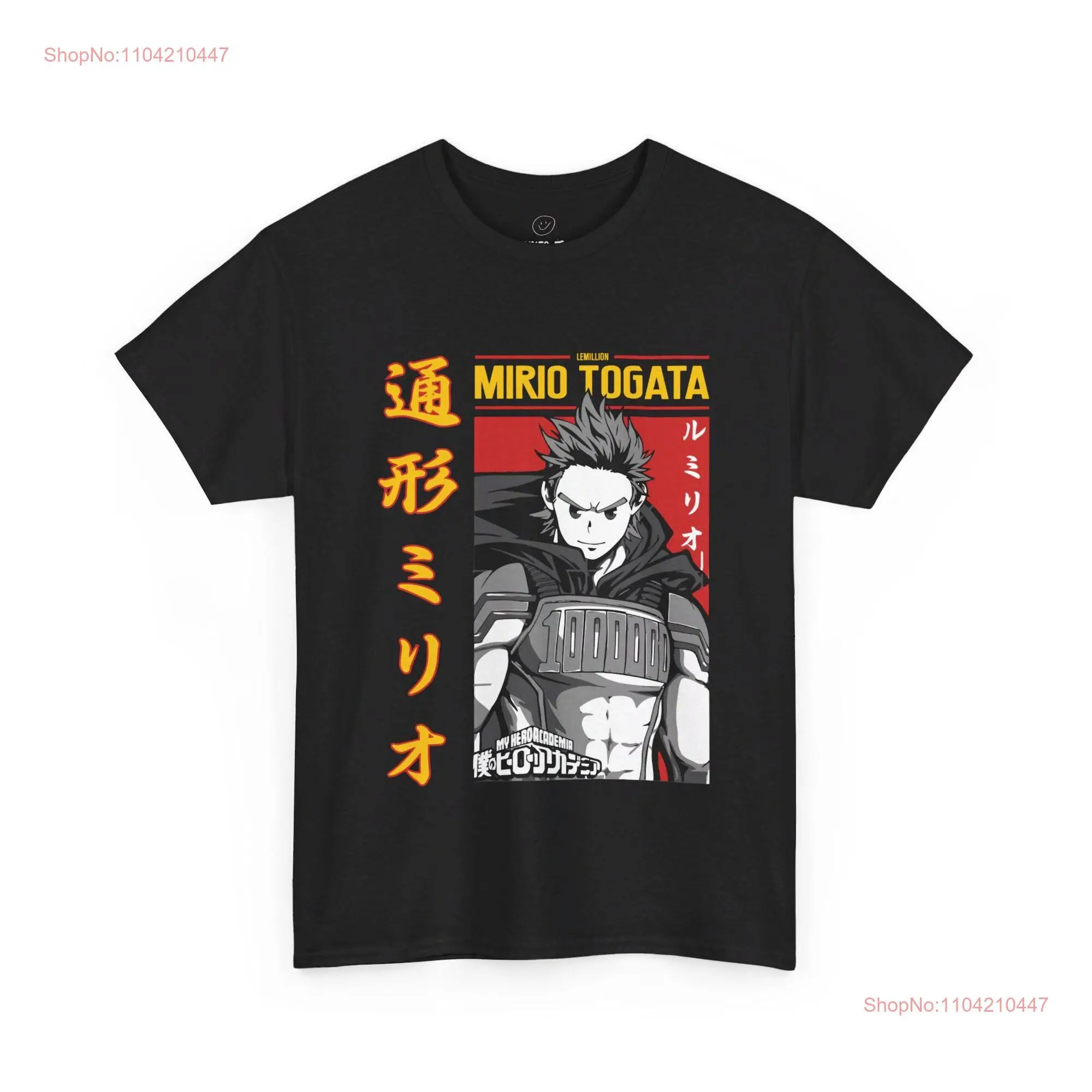 Lemillion Mirio Togata BNHA MHA Anime T shirt Boku No Hero Academia  long or short sleeves