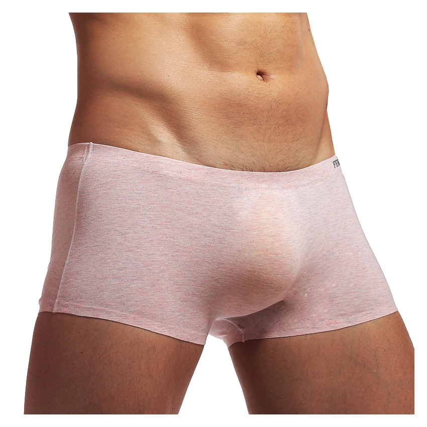Mens Quality Cotton Boxer Underwear Breathable Plus Size Trunks Sexy Shortboxer 3D Pouch Punching Die Underweare Cuecas Homens
