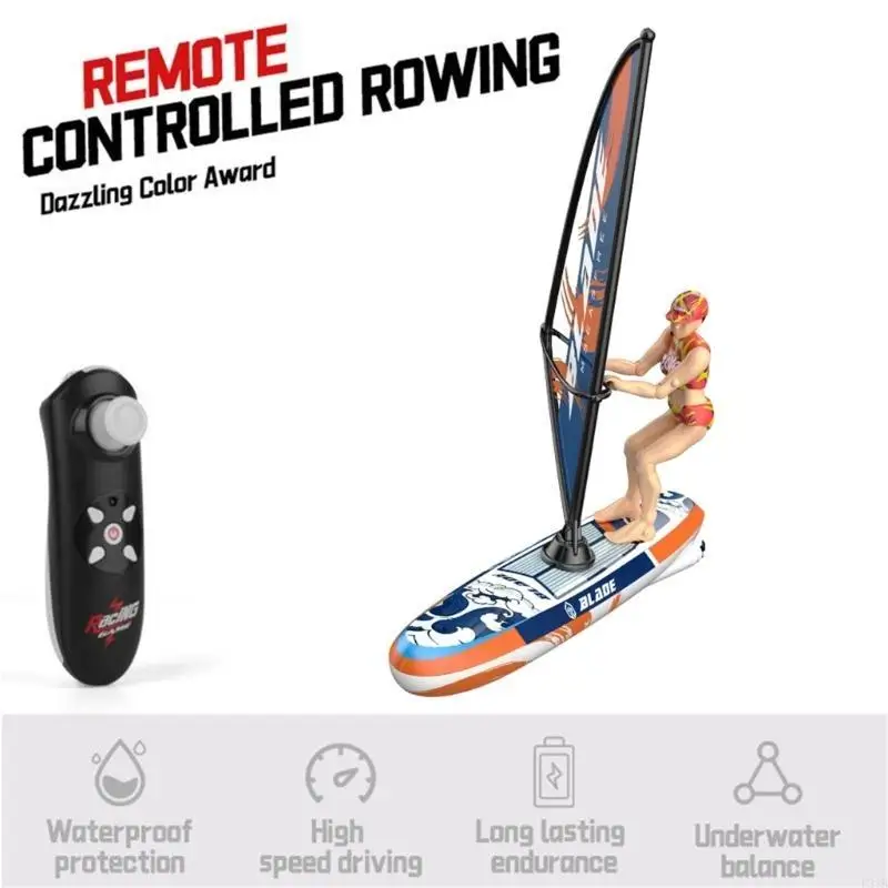 Remoto Control Foto Fun Toy Boat Boat Model per bambini 5-12 Bambini a ruote Remote Control Vela P31B