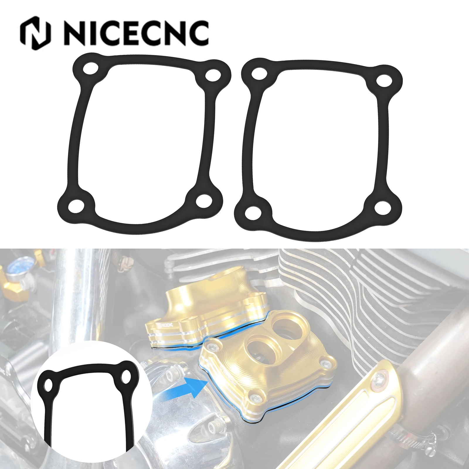

Tappet Covers Gasket For Harley M8 Engine Street Glide FLHX 2017-2023 2022 Road King Special FLHRXS Fat Boy FLFBS 114 2018-2024