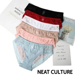 Lace Underwear Panties for Women's Panties Set Sexy Intimate Lingerie Lace Nylon Erotic Briefs Transparent Pantie Female