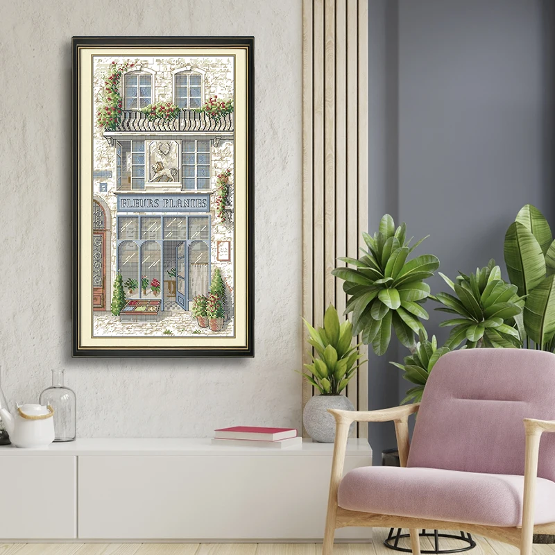 

Cross Stitch Kit Aida Cloth 14CT/16CT/11CT DIY Embroidery Set for Home Decor Gift Joy Sunday Factory Supply Flower Shop