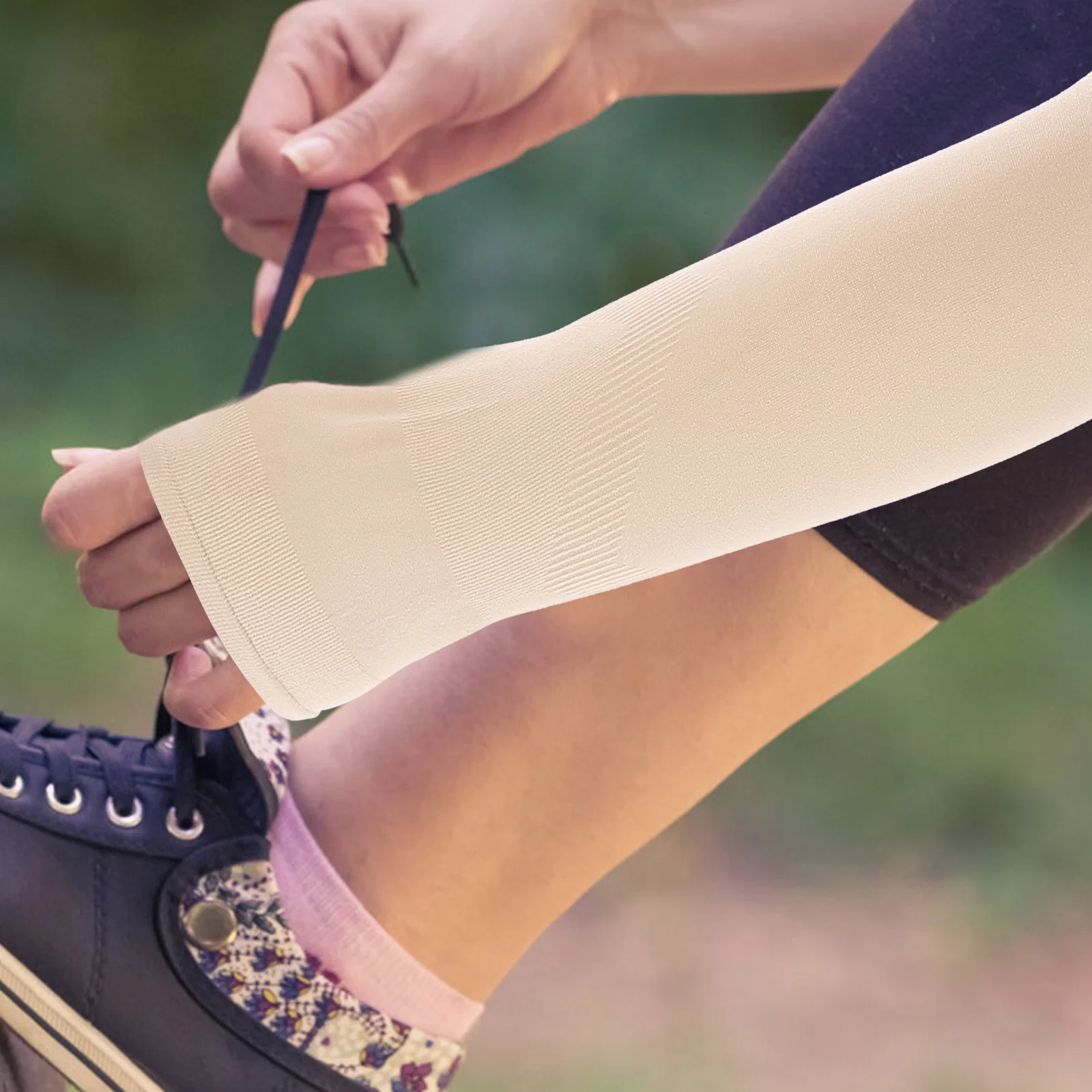 

4Pairs Cooling Sun Protection Sleeves Breathable Arm Cover for Cycling Climbing Running Outdoor Activities Non-Slip Elastic