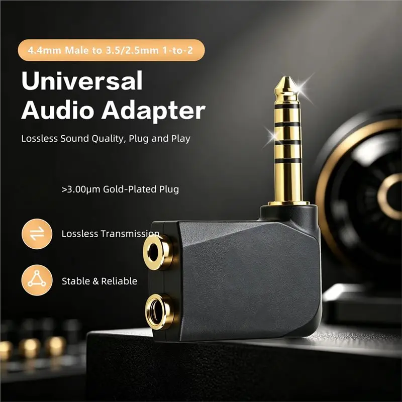 【TODAY-BUY】Audio Adapter 4.4Mm Male To 3.5Mm/2.5Mm Female For SONY PHA-2A Acoustic Research AR-M200 Balance Conversion Adapter