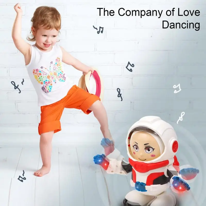 Astronaut Robot Toy Creative Cute Musical Twerking Dancing Toys Reusable Musical Walking Dancing Robot Toy Learning And