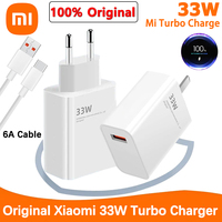 Xiaomi 33W Charger QC 3.0 Quick Charging 6A Fast Turbo Charge Mobile Phone Charger Adapter USB Type C Cable For Samsung Xiaomi