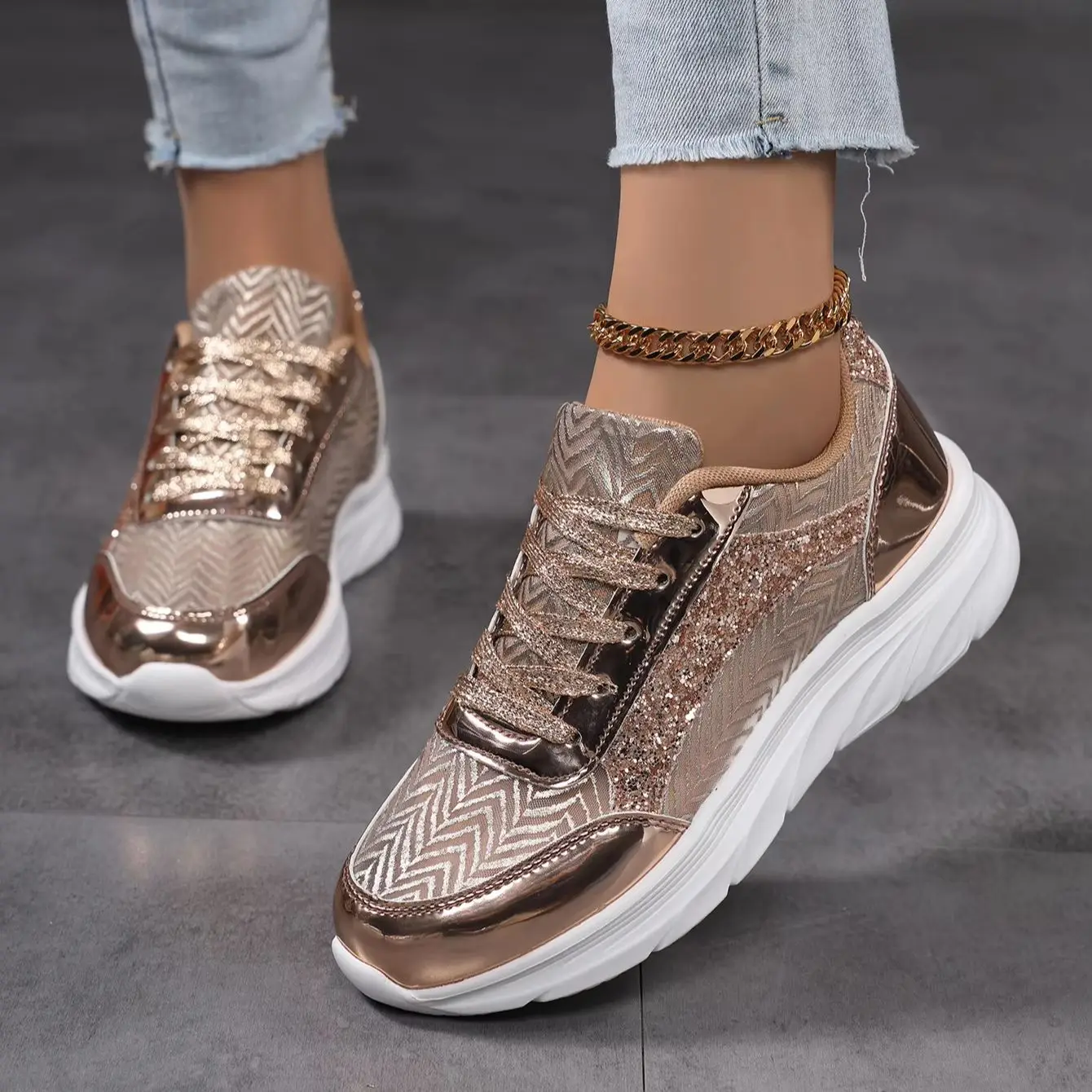 

Women's Summer Elevated Casual Shoes with Mesh Upper, Double Laces, Soft, Breathable and Versatile