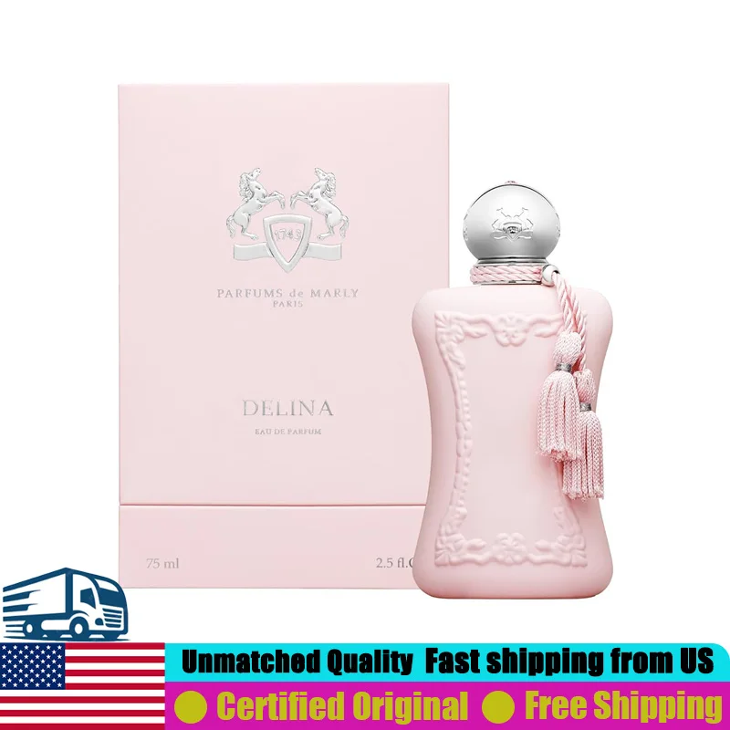 

Parfums de Marly Delina Eau de Parfum 2.5 Oz Premium Arabian Perfumes 75 ML Natural Long-Lasting Floral Luxury Perfume for Women