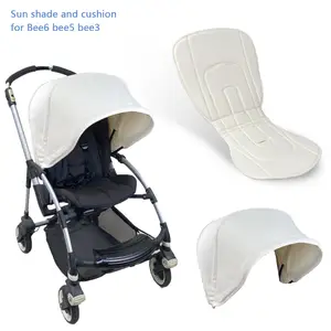 Stroller Sun Canopy Awning Sunshade Cover Compatible Bugaboo Bee 3 5 6 Fox Pushchair Roof Double Fabric Mesh Sylight Epandable AliExpress