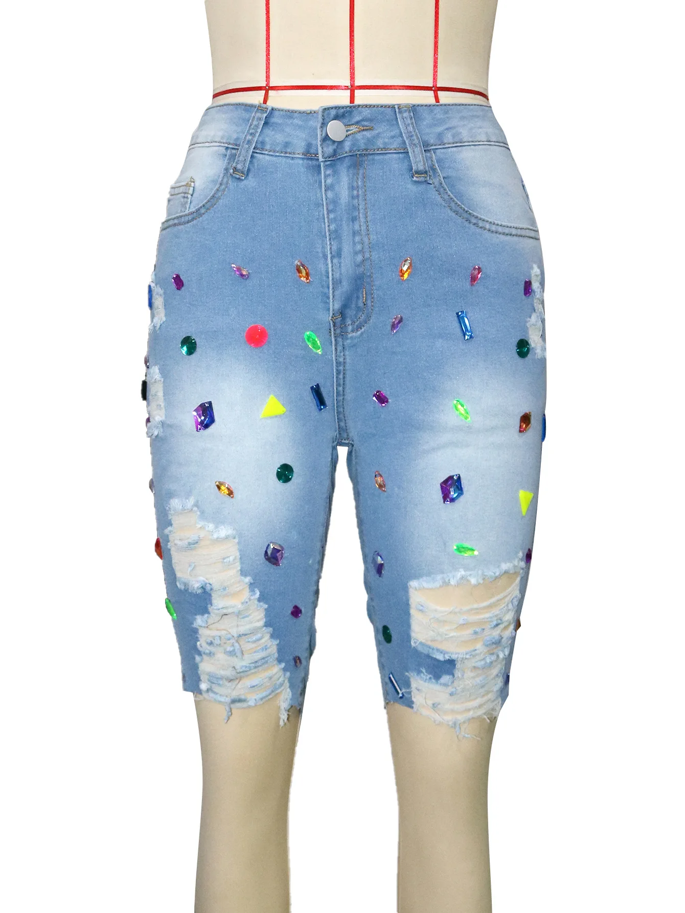 Mode Zomer Print Shorts Vrouwen Jeans