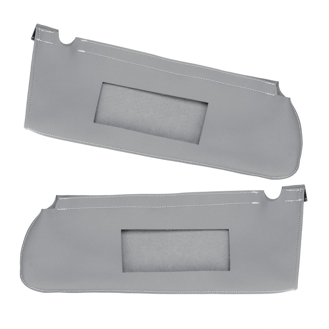 1 Pair Sun Visor Cover Trim Fit For Chevrolet Tahoe Suburban 1500 GMC Yukon 1995 1996 1997 1998 1999 Grey Microfiber Leather