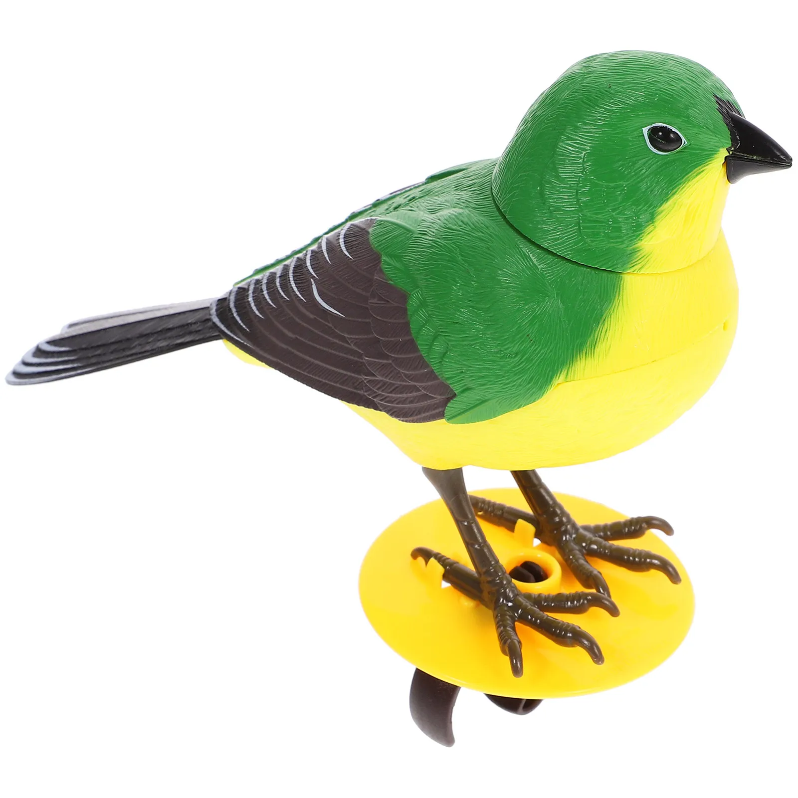 

Пластиковая электрическая поющая птичка с голосовым управлением, забавная игрушка-птичка, украшение для дома, комнаты, офиса, для развлечения