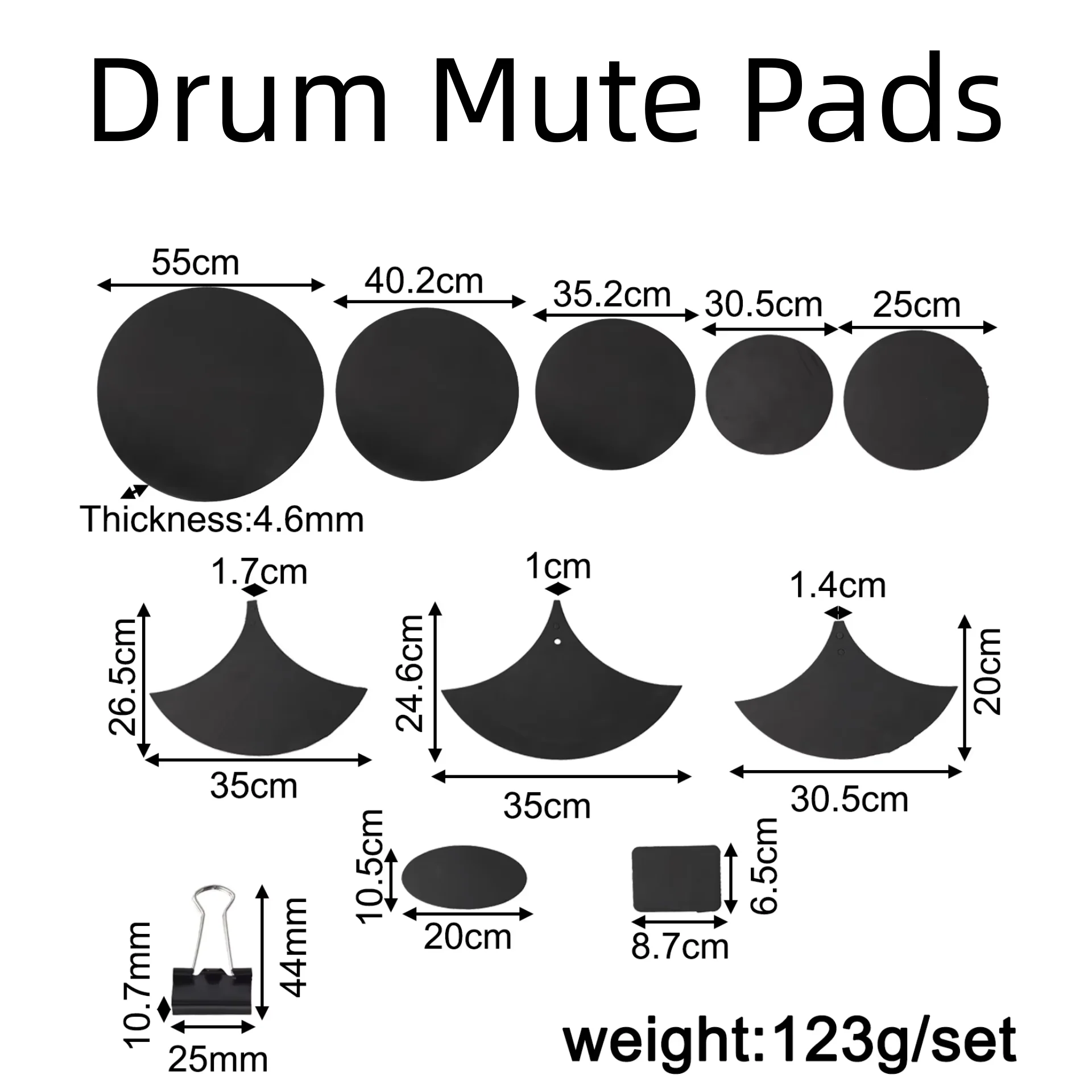 

Cymbal Mute Pad Drumming Approx. 25cm Cymbal Mute Pad Easy To Install Effective Practice Setup Elastic Foam Rubber