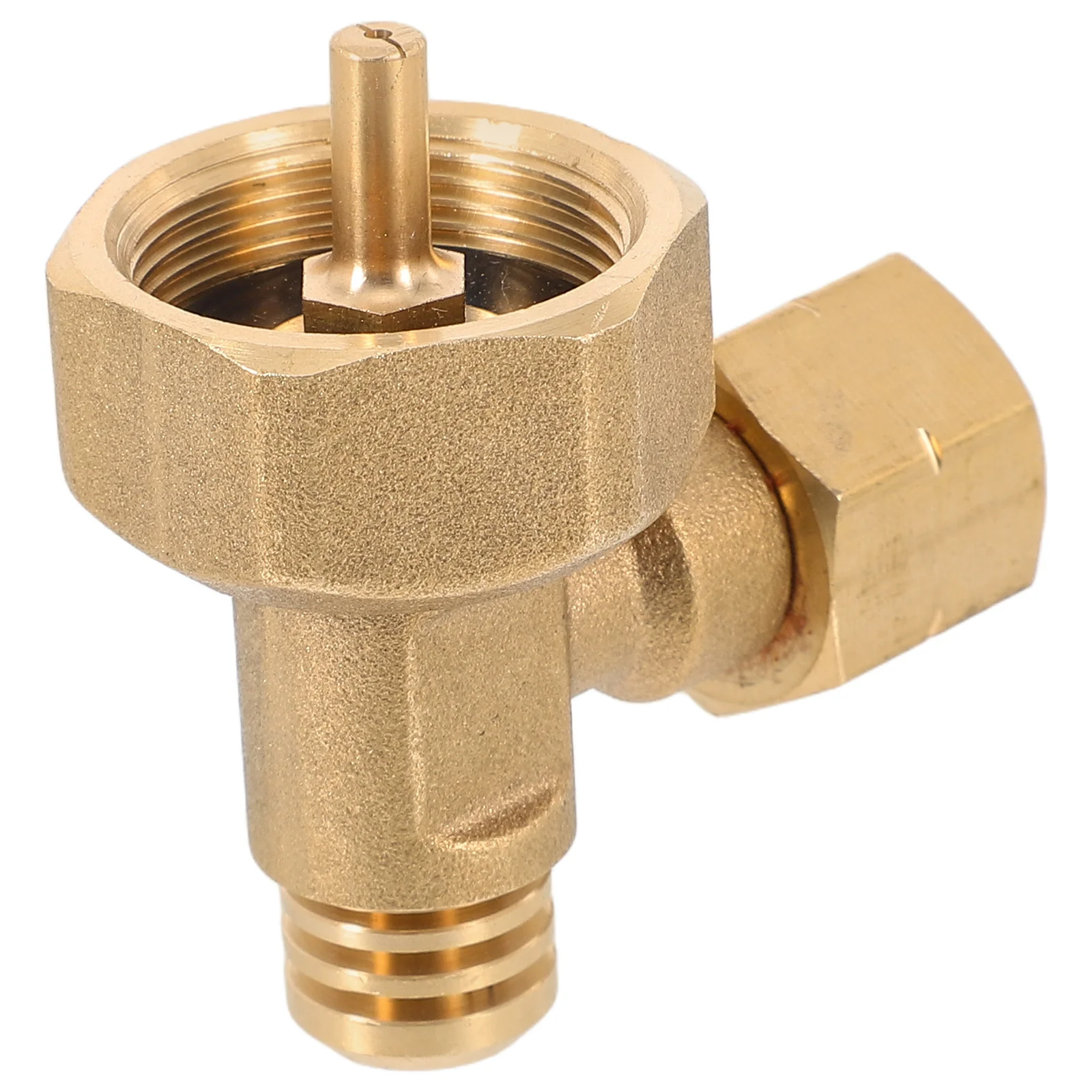 

1lb Propane Tank Adapter Durable Brass Camping Gas Converter Copper Elbow 90 Degree BBQ Grills Kitchen Bar Supplies